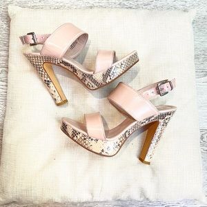 Halogen Snake Print Heels